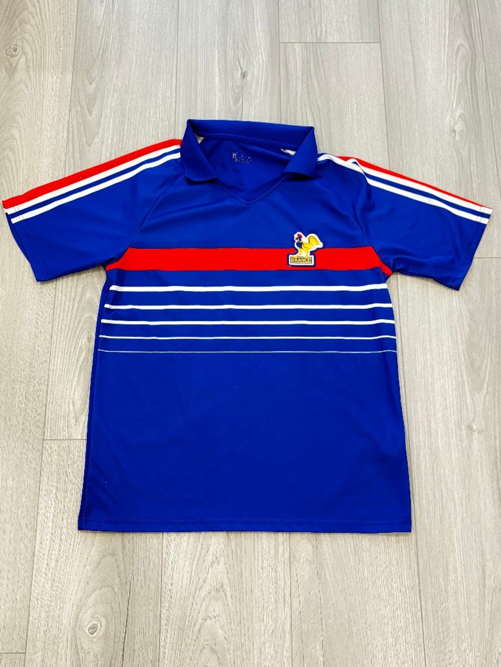 Zinedine Zidane #10 France Blue Soccer Polo Jersey Shirt Men's